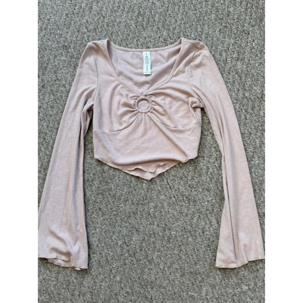 Light Pink Cropped Blouse
